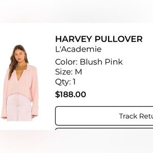 L’Academie Harvey Pullover (Blush Pink)